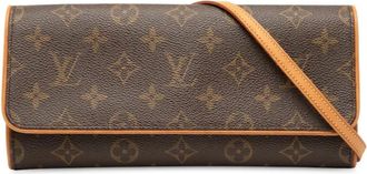 Louis Vuitton 2001 Monogram Pochette Twin GM crossbody bag - Brown