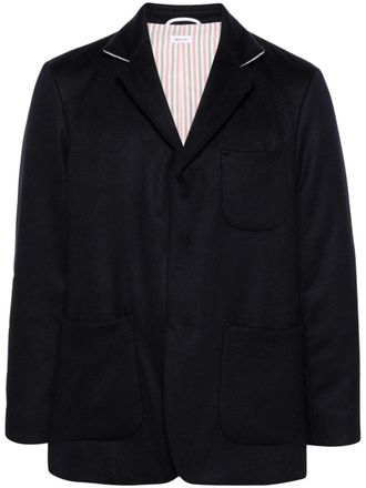 Thom Browne Kasjmier gewatteerd shirtjack - Blauw