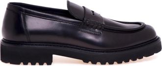 Doucal's Schoenen, Heren, Zwart, 42 EU, Leer, Dec&ograve; Loafer