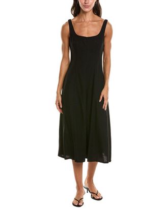 Nanette Lepore Linen-Blend Mid Dress