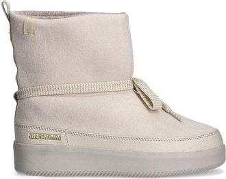 Napapijri logo-debossed boots - women - Other fibres - 39 - Neutrals
