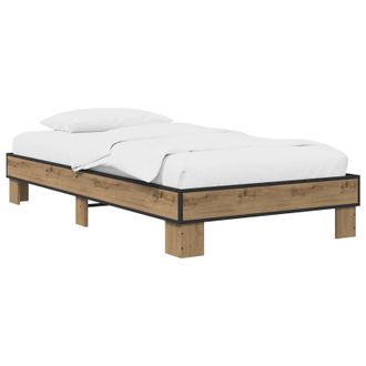 vidaXL Estructura De Cama Roble Artisan 80 X 200 Cm Vidaxl