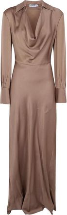 SIMKHAI Maxi Kleedjes - Dames - Avondkleed - Bruin - S - Kleedjes