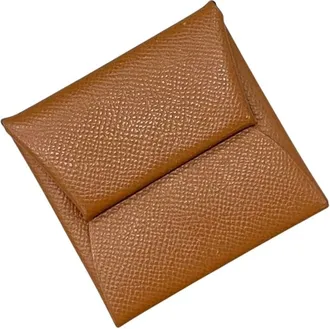 Herm&egrave;s Brown Epsom Leather Coin Purse/Coin Case (Pre-Owned)
