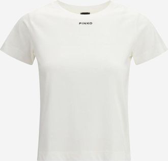 Pinko Pinko Basic Baumwoll-T-Shirt mit Logo