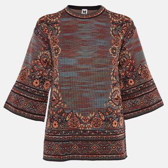M Missoni Multicolor Patterned Knit Top M