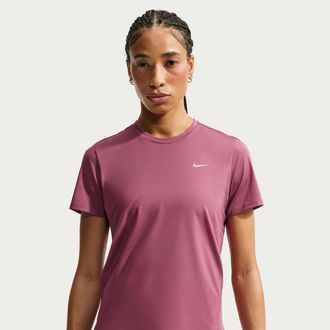 Nike Womens Swift Dri-FIT Short-Sleeve Running Top in Red | IU1052-654
