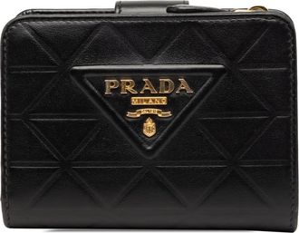 Prada Pre-owned Prada Quilted Soft Calf Triangle Bifold Wallet Ladies TP1NBA1E5IQSKPOS