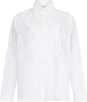 Liu Jo Overhemden - Dames - Blouses & Shirts - Wit - Maat: L Katoen