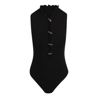 Yuzefi Dames, Tops, Zwart, Maat: M Viscose