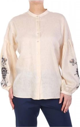 Max Mara Max Mara Weekend - Shirts - Dames - Overhemden - Beige - L - Overhemden