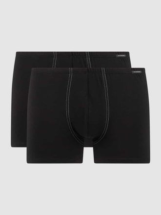 Schiesser Trunks mit Stretch-Anteil im 2er-Pack in Black, Gr&ouml;&szlig;e S