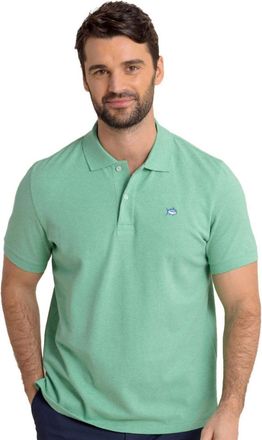Southern Tide Coastal Breeze Performance Polo Shirt In Heather Jade Green