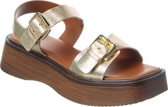 Dune London Luno Leather Platform Sandal