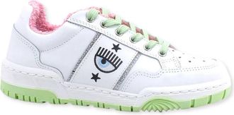 Chiara Ferragni Sneakers - Dames - Sneakers - Wit - 36 EU - Leer - Schoenen
