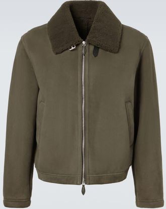 Berluti Shearling-lined suede blouson jacket