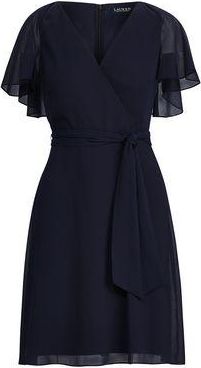 Ralph Lauren GEORGETTE CAPE DRESS