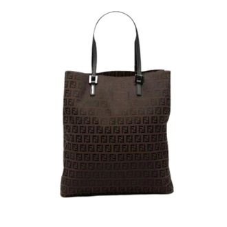 Fendi Pre-owned Canvas Tote - Dames - Vintage Shopper - Bruin - ONE Size - Leer - Vintage