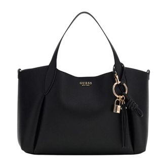 Guess Lucci Girlfriend Satchel - female - Guess - Shopping Bags - Black - ONE SIZE - Bags