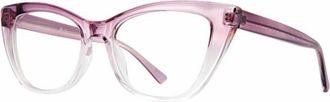 Soho Womens Cat-Eye Glasses In Purple Fade Crystal