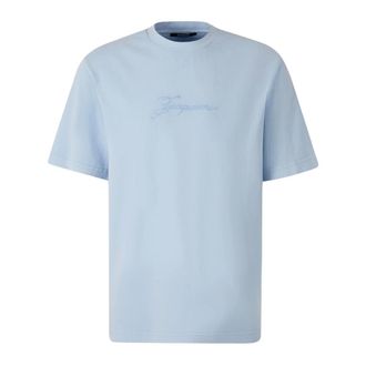 Jacquemus Heren, Tops, Blauw, Maat: L Katoen