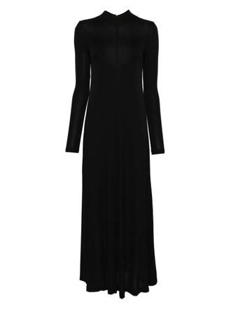 Colville high-neck long-sleeve dress - Black