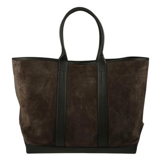 Tom Ford Tote Grande - unisex - Shoppers - Bruin - ONE Size - Su&egrave;de - Tassen