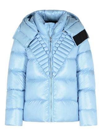 RAXXY Light Blue Down Jacket With Embossed Pattern