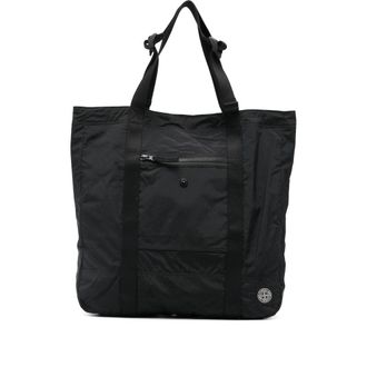 Stone Island Logo-patch Tote Bag