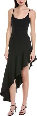 Susana Monaco Susana Monaco Asymmetrical Ruffled String Midi Dress