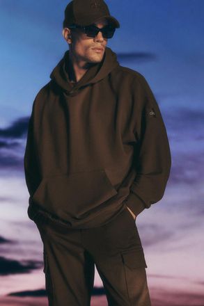 Alo | Double Take Hoodie in Espresso Brown, Size: Medium