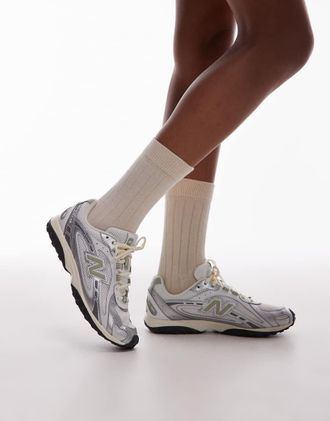 New Balance 204L - Sneakers unisex bianche e verdi-Bianco