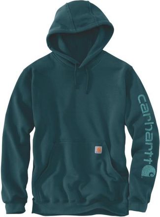 Carhartt Work in Progress Sleeve Logo Hooded Sweatshirt Hoodie f&uuml;r Herren | blau