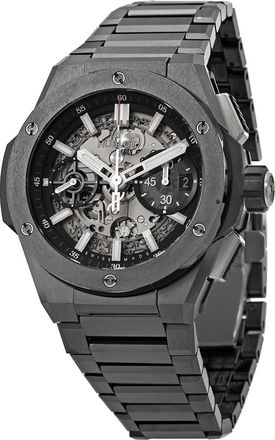 Hublot Pre-owned Hublot Big Bang Integral Chronograph Skeleton Dial Mens Watch 451.cx.1170.cx