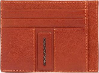 Piquadro Accessoires, Heren, Bruin, ONE Size, Leer, Slim Leren Kaarthouder
