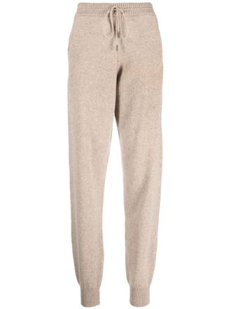 Woolrich drawstring-waist knitted trousers - women - Virgin Wool - S - Neutrals