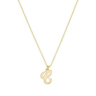 Set & Stones Gianna Initial Necklace in Gold /C at Nordstrom