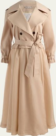 Alice & Olivia Nevada Double-Breasted Trench Coat