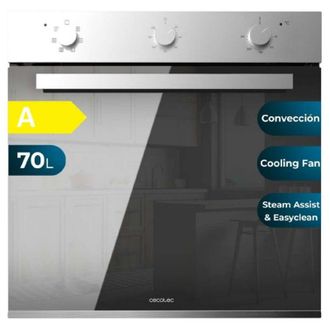 Cecotec Cecotec - Forno multifunzione integrato 70L Bolero Hexa M236000 Mirror Time. 2800W, 6 funzioni, timer, Steam Base xxl, Steam Assist, Steam EasyClean
