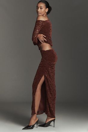 Nia Selena Lace Midi Skirt