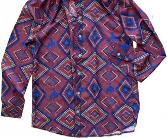 Tasha Polizzi Thornwood Long Sleeve Blouse In Red