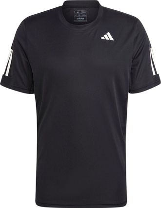 adidas Club 3-Stripes Tennis T-Shirt Black IS2296