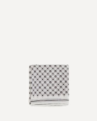 Brunello Cucinelli Pochette in seta con disegno geometrico Man UNI