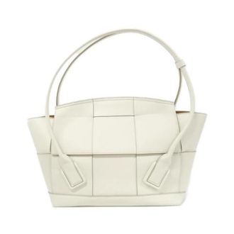 Bottega Veneta Pre-owned Handbags, female, White, Size: ONE SIZE Pre-owned Leather Shoulder Bag