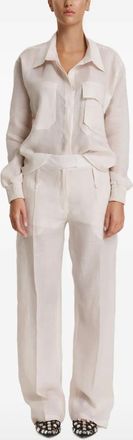 Pinko Blouse met zak - Beige