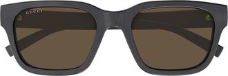 Gucci GG1857SK004 Square Full Rim Sunglasses - Gray