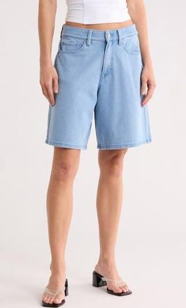 Good American Jeanius Good Ease Bermuda Shorts in Indigo586 at Nordstrom Rack, Size 12