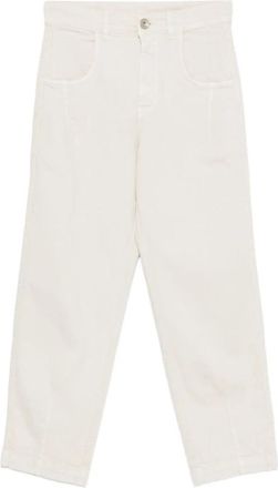 Eleventy Wijde broek - Dames - Broeken - Wit - XS - Broeken