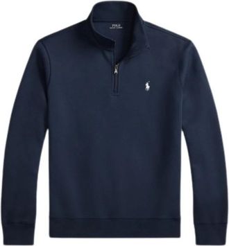 Polo Ralph Lauren Demi-zip Sweatshirt - Heren - Sweatshirts - Blauw - XL - Katoen - Hoodies & sweatvesten