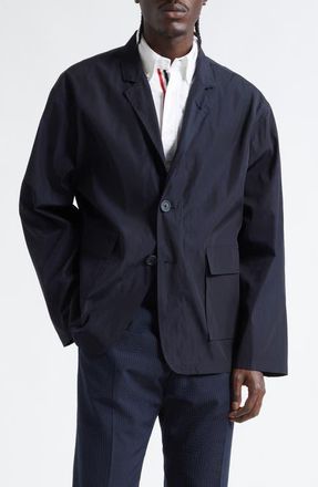Thom Browne Packable Light Memory Tech Sport Coat in Navy at Nordstrom, Size 3